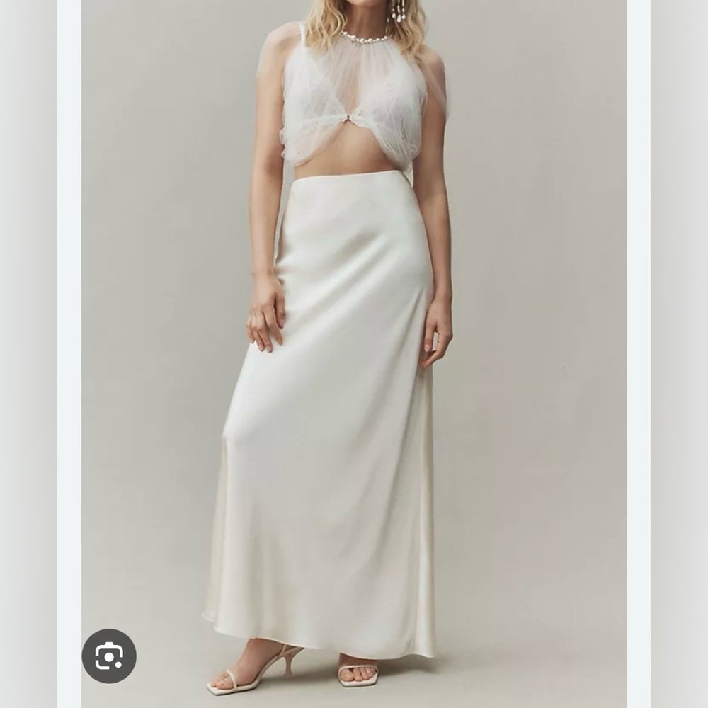 Reformation - Bella silk skirt